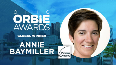 Global ORBIE Winner, Annie Baymiller of Owens Corning
