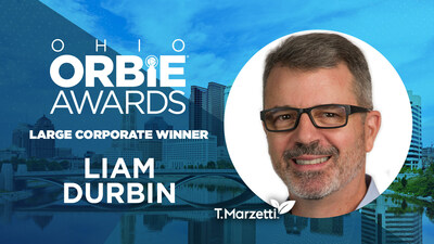 Large Corporate ORBIE Winner, Liam Durbin of T. Marzetti