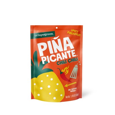 Crispy Green Unveils Piña Picante Chili Chili, the Latest Addition to a Line of Spicy Dried Pineapple Snacks!