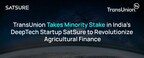 TransUnion Takes Minority Stake in India's DeepTech Startup SatSure to Revolutionize Agricultural Finance