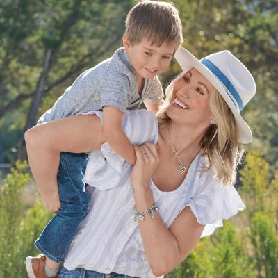 Lindsey Avery Tognietti and son, Granddaughter of founder James Avery