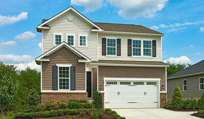 The two-story Pearl is one of eight Richmond American floor plans available at Wilderness Shores in Locust Grove, Virginia.