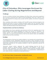 The implementation of GovInvest Labor Costing Software has instilled confidence in cost estimates and increased efficiency in the negotiation process. The City of Columbus stakeholders appreciate the speed at which calculations are done, reducing wait times and allowing for more informed decision-making.