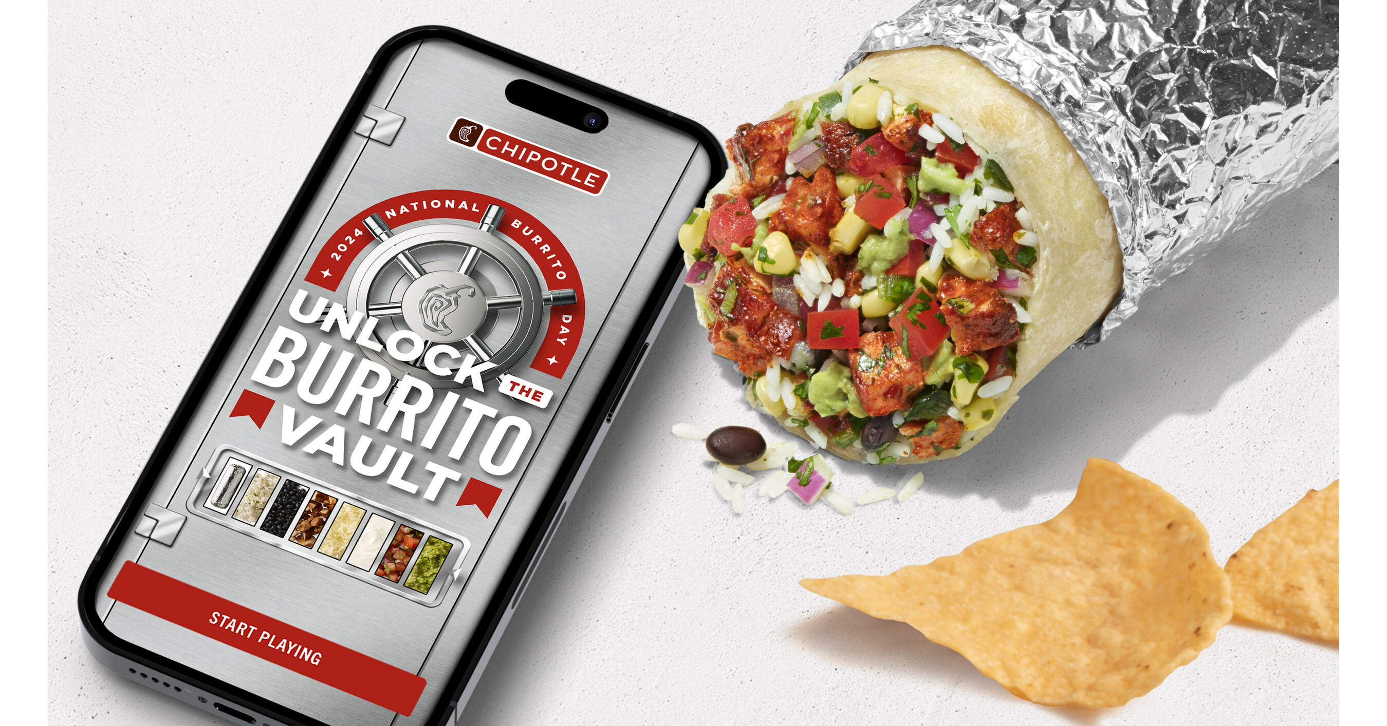 CHIPOTLE HIDES MORE THAN $1 MILLION IN FREE BURRITOS INSIDE NEW BURRITO  VAULT GAME AHEAD OF NATIONAL BURRITO DAY