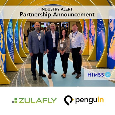 The Penguin and ZulaFly leadership teams at the Healthcare Information and Management Systems Society (HIMSS) 2024 annual conference last month in Orlando, FL.