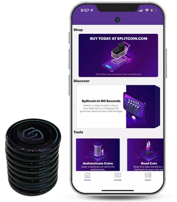 Create an offline vault for your seed phrase using a pack of Splitcoins, which can be purchased at www.splitcoin.com/shop. Splitcoins are designed to seamlessly integrate with the Splitcoin mobile app, available on both iOS and Android.