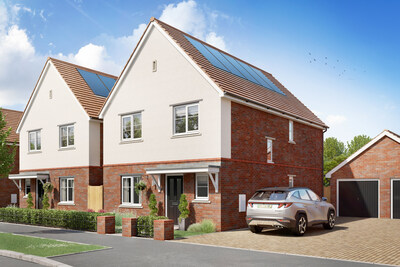 One of the standard housetypes with a "Zero Bills" tariff at Tilia Homes' Landimore Park development