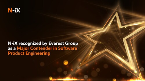 Everest Group acknowledged N-iX as a Major Contender in its “Software Product Engineering Services PEAK Matrix® Assessment 2024” Everest Group acknowledged N-iX as a Major Contender in its “Software Product Engineering Services PEAK Matrix® Assessment 2024”