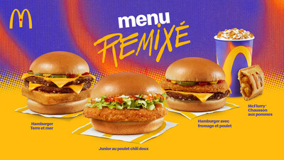 McDonald's du Canada affiche son Menu remix pour une dure limite (Groupe CNW/McDonald's Canada)
