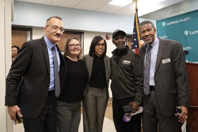 Prince George's County Executive Angela Alsobrooks, Jamie Gunnell, Employ Prince George's Director, Community Development, Lawrence T. Barbour
Employ Prince George's Community Outreach Specialist, Pete Goodson, Employ Prince George's Coordinator Outreach & Recruitment, and Bolen Wells.