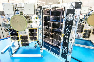 This satellite, part of the upcoming Cluster 9 launch, undergoes final checks prior to shipping out from the SFL facility on it's way to the launch pad.