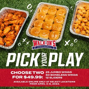 Walk-On's Sports Bistreaux Announces the Return of "Pick Your Play"