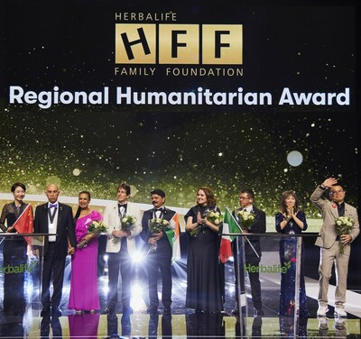 HFF Regional Humanitarian Award Winners (PRNewsfoto/Herbalife Family Foundation)