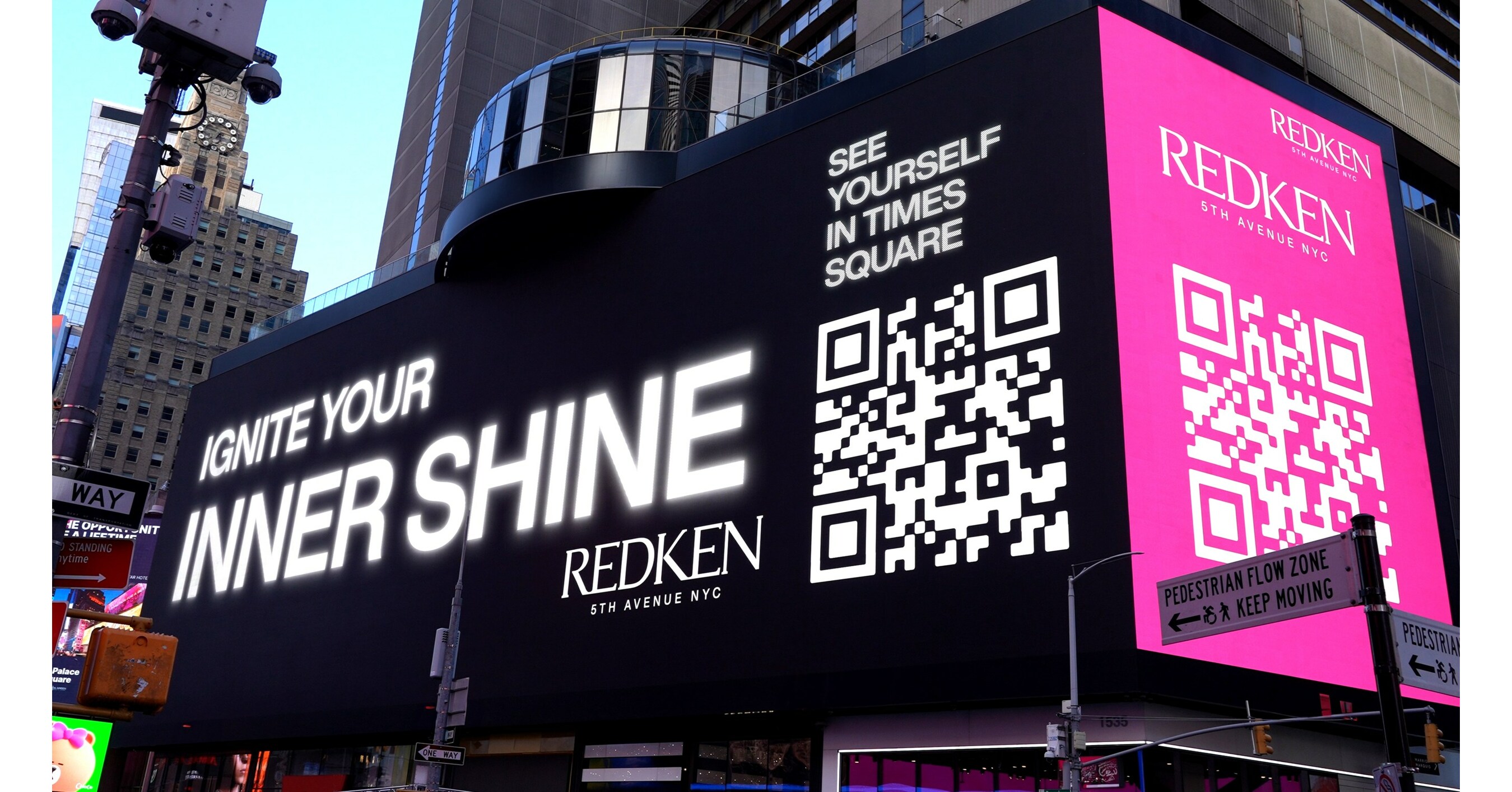 Redken Debuts Times Square 3D Billboard with Augmented Reality Virtual  Try-On For New Acidic Color Gloss Collection