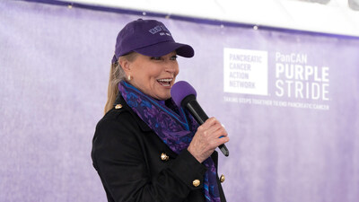 Lisa Niemi Swayze joins other celebrities at this year’s PanCAN PurpleStride, the ultimate walk to end pancreatic cancer.