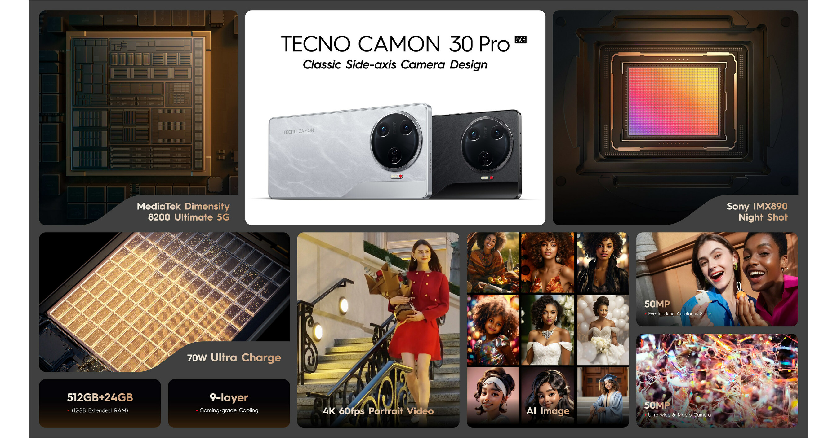 TECNO Unveils AI-Enhanced CAMON 30 Series, Redefining Imaging and Design Excellence in its Class TECNO Unveils AI-Enhanced CAMON 30 Series, Redefining Imaging and Design Excellence in its Class