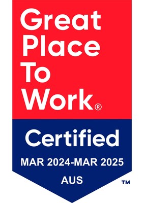 Great Place To Work Australia Certification Badge