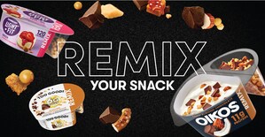 Danone North America Disrupts Snacking Behavior In The Yogurt Aisle With NEW REMIX Line - a Collection of Mix-Ins With Incredible Taste, Epic Toppings, and Stand Out Nutrition