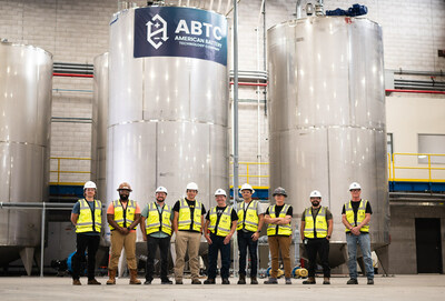American Battery Technology Company team members at its lithium-ion battery recycling facility in Nevada.