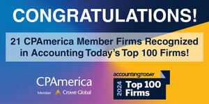 Leading the Profession, Twenty-One CPAmerica Firms Recognized in Accounting Today's Top 100 Firms