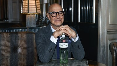 Stanley Tucci celebrates the new Tanqueray No TEN bottle release and kicks off worldwide bartender residencies to showcase the best in cocktail artistry (Photo Credit: Matt Holyoak)