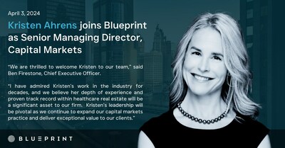 Kristen Ahrens joins Blueprint Healthcare Real Estate Advisors (