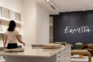 ERNESTA COMMITS TO CONSUMERS AND TRADE WITH ITS FIRST SHOWROOM ON NEW YORK'S UPPER EAST SIDE