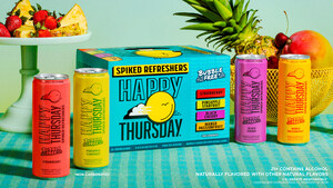 'HAPPY THURSDAY' SPIKED REFRESHERS HIT SHELVES NATIONWIDE
