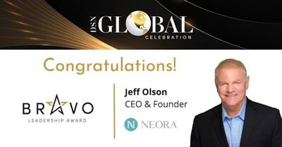 Jeff Olsen, Founder and CEO of Neora, has been honored with the Bravo Leadership Award.
