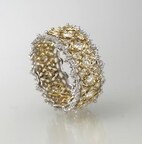 Buccellati ring, with 18K gold and diamonds. Image courtesy of Be Jeweled.