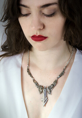 Skyline Necklace on Model. Image courtesy of Alex Streeter