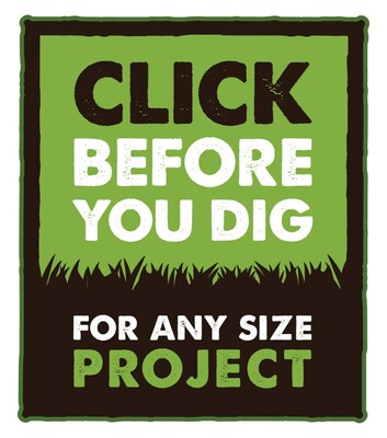 Click Before You Dig For Any Size Project (CNW Group/Ontario One Call)