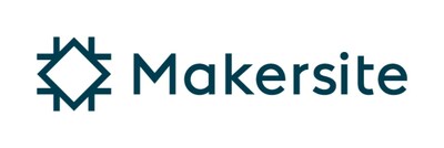 Makersite logo with icon on left side