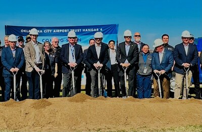 AAR and partners gather to mark beginning construction on AAR's facility expansion in Oklahoma City.