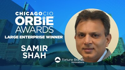 Large Enterprise ORBIE Winner, Samir Shah of Fortune Brands Innovations