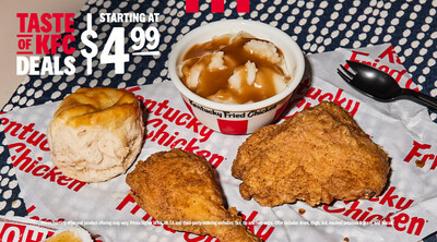 KFC is bringing its beloved 11 herbs and spices to an all-new “Taste of KFC” value menu available starting today through the end of the year at KFC, with flavor-packed meal deals starting at just $4.99.