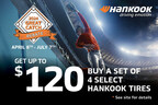 Hankook Tire Offers Up to $120 in Savings with Great Catch Rebate