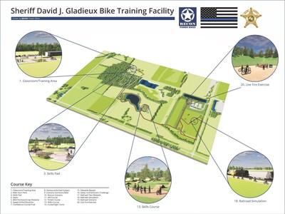 Sheriff David J. Gladieux Bike Training Facility. Opening Summer, 2024.