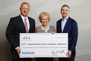 Populus Financial Group, Inc. and Ouro Global, Inc. Raise Over $560,000 for National Breast Cancer Foundation