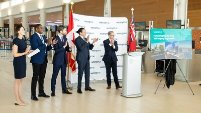 WestJet stimule la croissance de Winnipeg grce  son nouveau service quotidien vers Montral et Ottawa tout au long de l'anne (Groupe CNW/WESTJET, an Alberta Partnership)