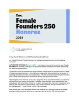 Tonya Turrell Makes Inc.’s 2024 Female Founders 250 List