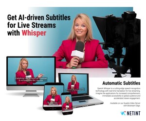 NETINT unveils industry-first automated subtitling feature with OpenAI Whisper