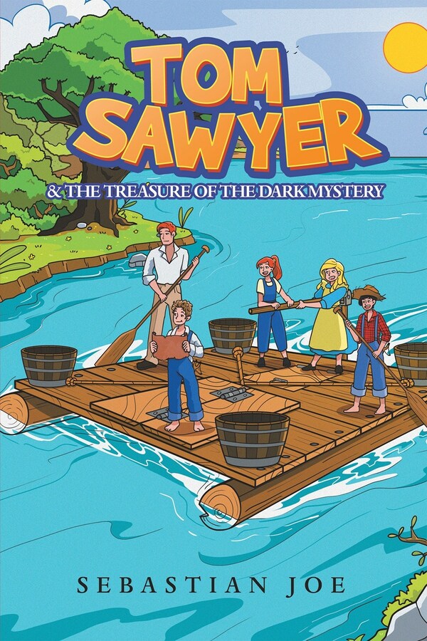 Tom Sawyer and Huckleberry Finn Fishing in the Mississippi · Creative  Fabrica