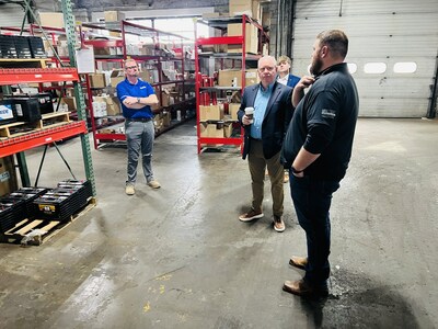 U.S. Representative Larry Bucshon of Indiana meets with employees at a recent visit to a FleetPride location in Evansville, IN.