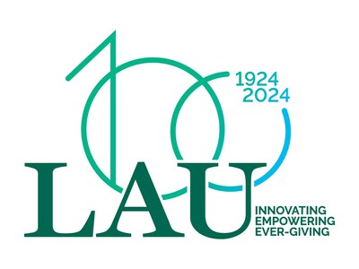 LAU Centennial Logo (PRNewsfoto/Lebanese American University)