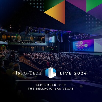 Registrations now open for Info-Tech LIVE 2024, taking place at the Bellagio in Las Vegas, Nevada, from September 17 to 19, 2024. (CNW Group/Info-Tech Research Group)