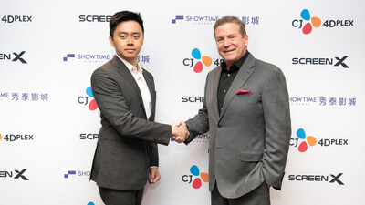 CJ 4DPLEX and Showtime Group Sign Deal for Eight ScreenX Theaters at CinemaCon 2024