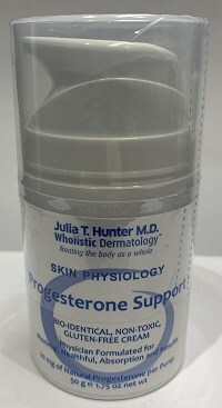 Crème topique Julia T. Hunter M.D. Wholistic Dermatology Skin Physiology Progesterone Support (Groupe CNW/Santé Canada (SC))
