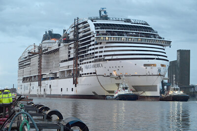 MSC World America Floats Out