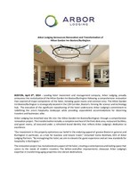 Arbor Lodging Announces Renovation and Transformation of Hilton Garden Inn Boston/Burlington